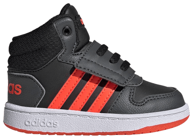 Adidas Hoops 20 Mid I Black Solar Red Grey
