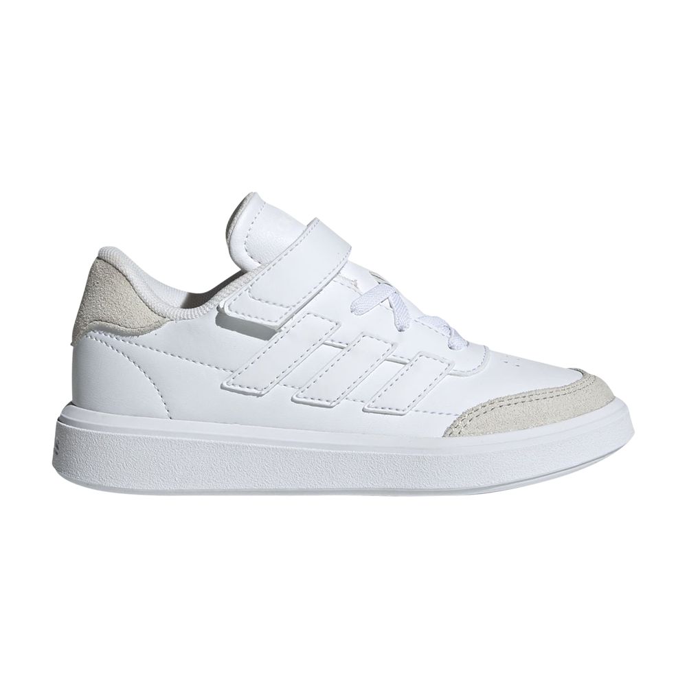 Pre-owned Adidas Originals Adidas Courtblock C 'triple White' | Kid's Size 12