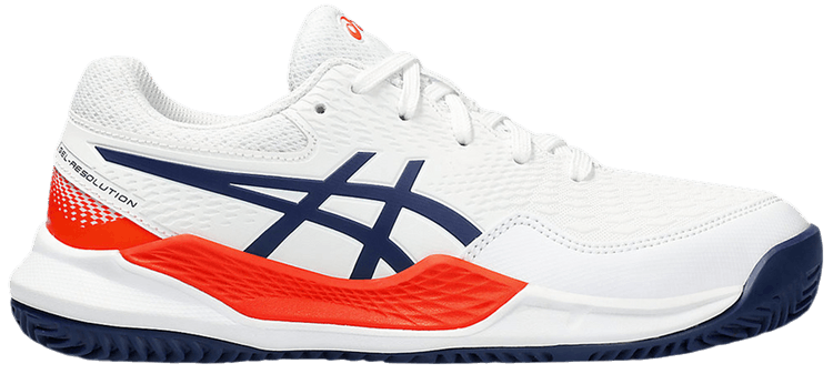 Asics Gel Resolution 9 Clay GS White Blue Expanse