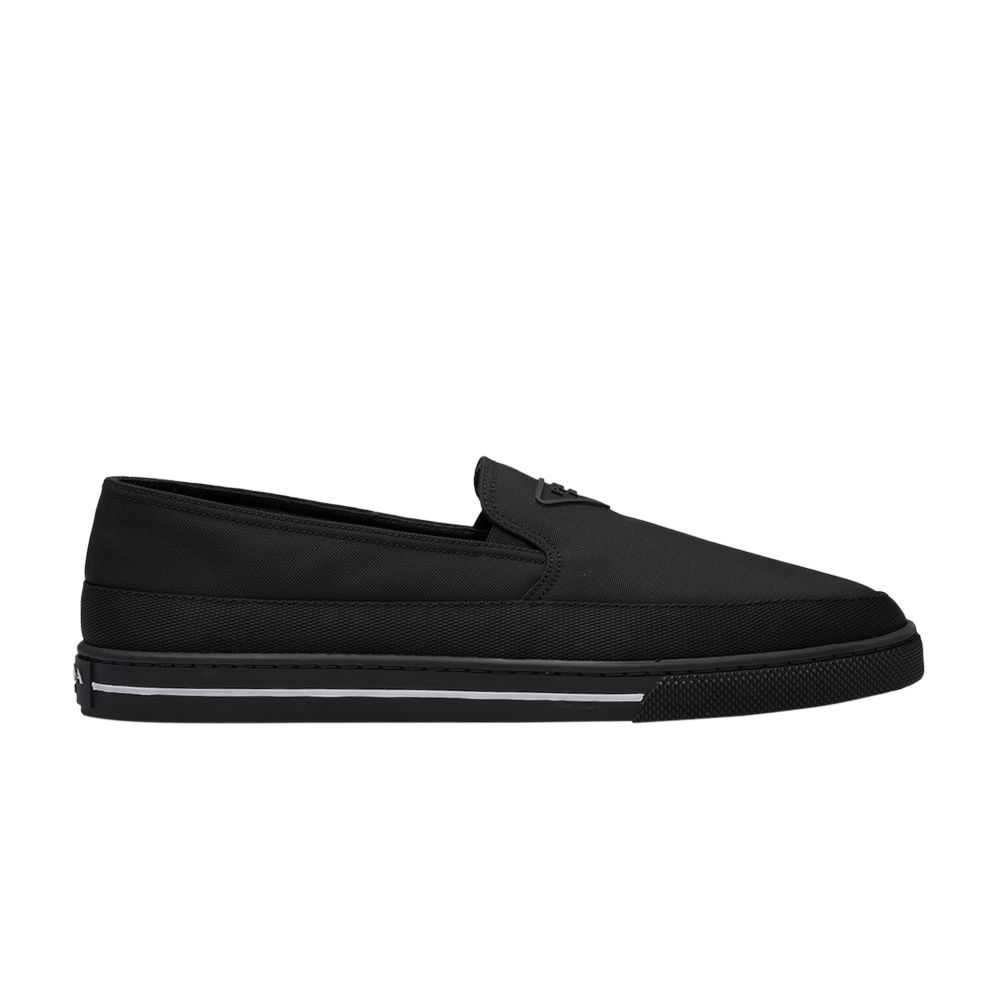 Pre-owned Prada Nylon Slip-on 'black'