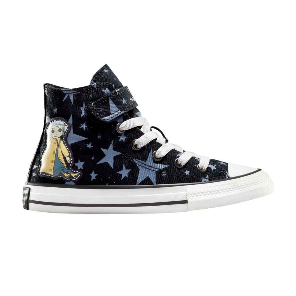 Pre-owned Converse Coraline X Chuck Taylor All Star Easyon High Ps 'coraline's Sweater' | Black | Kid's Size 2