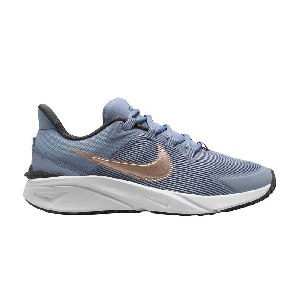 Nike Star Runner 4 GS 'Ashen Slate Metallic Red Bronze' | Blue | Kid's Size 6 - DX7615-405