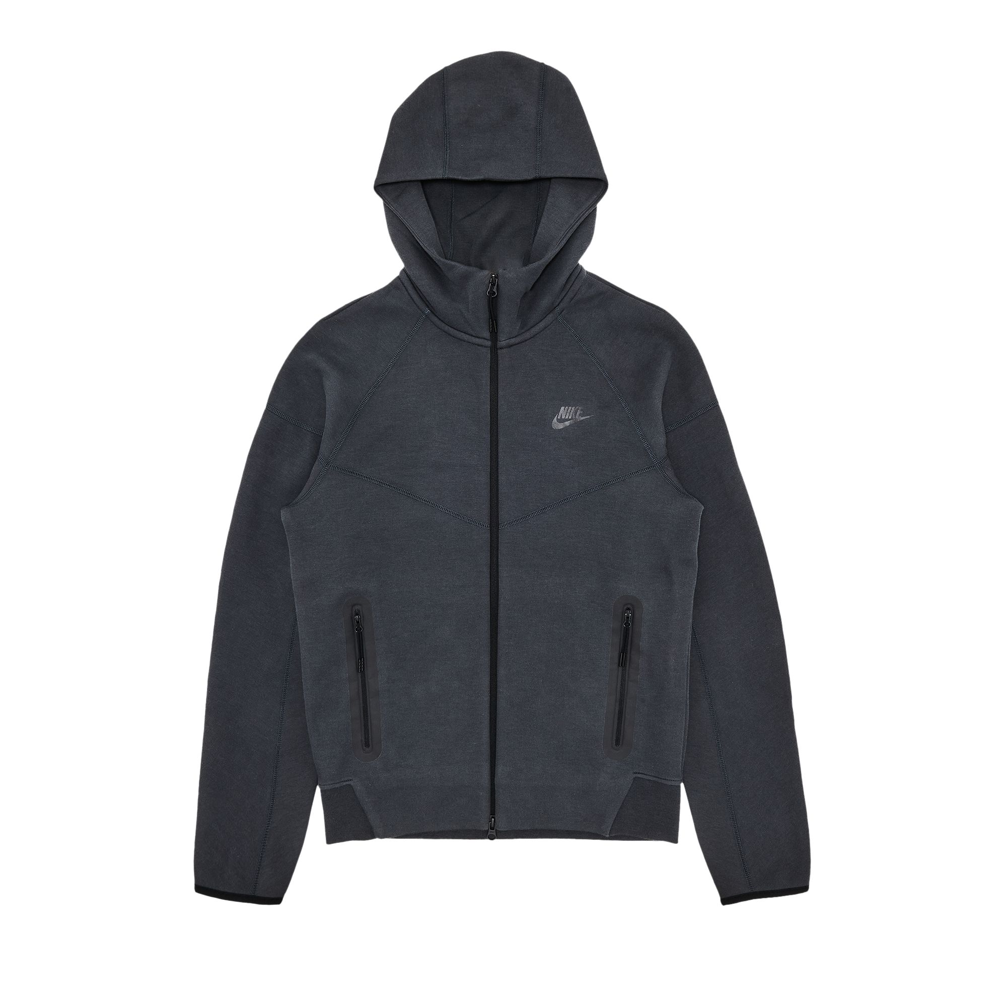 Pre-owned Nike Sportswear Tech Fleece Windrunner Full Zip Hoodie 'anthracite/black'