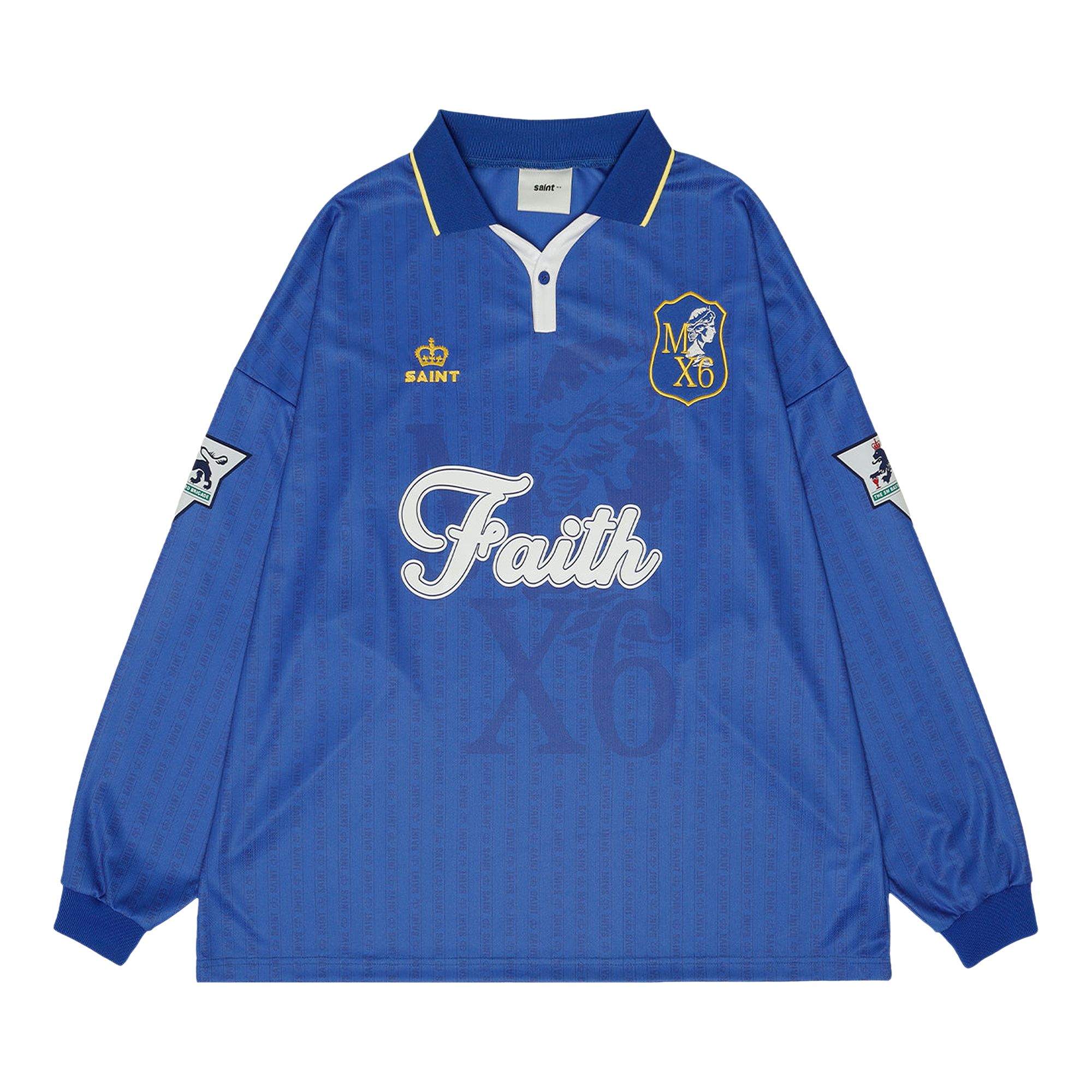 Pre-owned Saint Mxxxxxx Faith Soccer Shirt 'blue' | Men's Size L