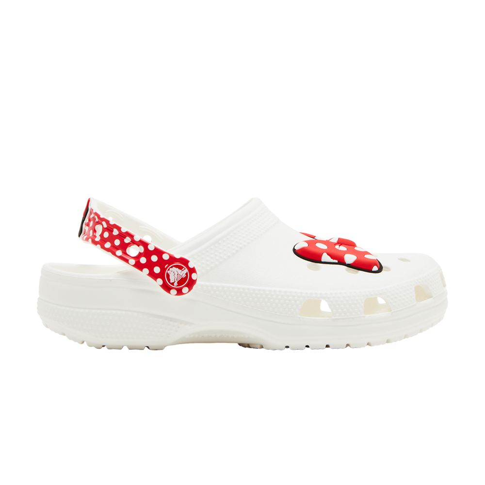 Pre-owned Crocs Disney X  Classic Clog Kids 'minnie Mouse' | White | Kid's Size 11