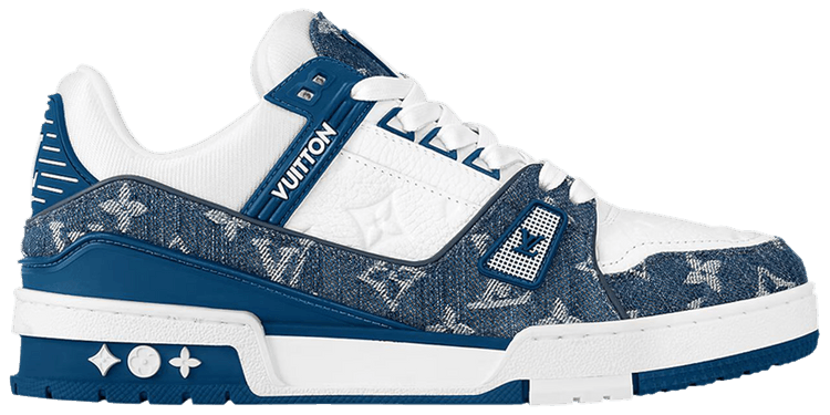 Louis Vuitton Wmns Trainer Monogram Denim   Light Blue