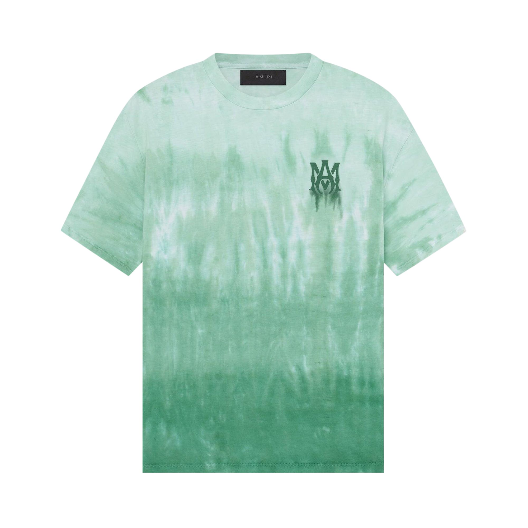 Pre-owned Amiri Ma Logo Dip Dye Tee 'mineral Green' | Men's Size Xxl