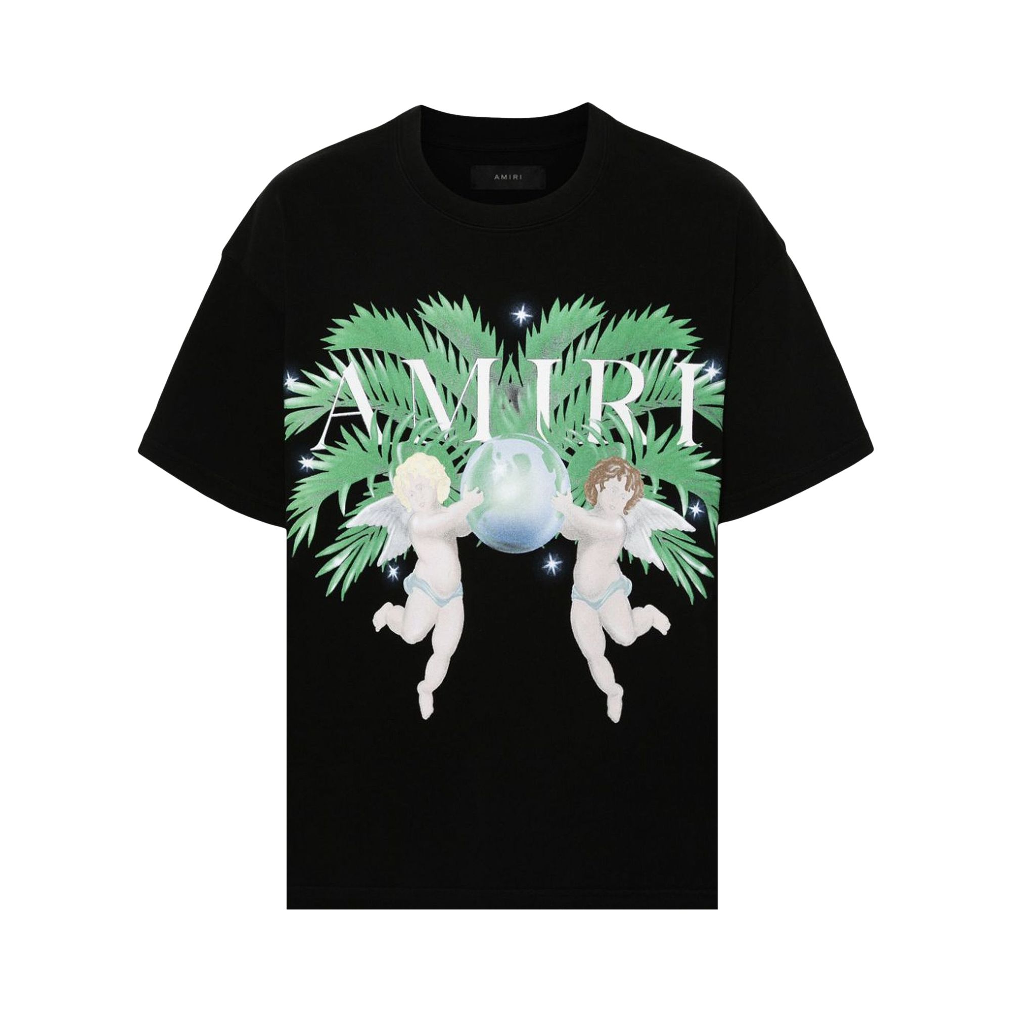 Pre-owned Amiri Airbrush Cherub Tee 'black' | Men's Size M