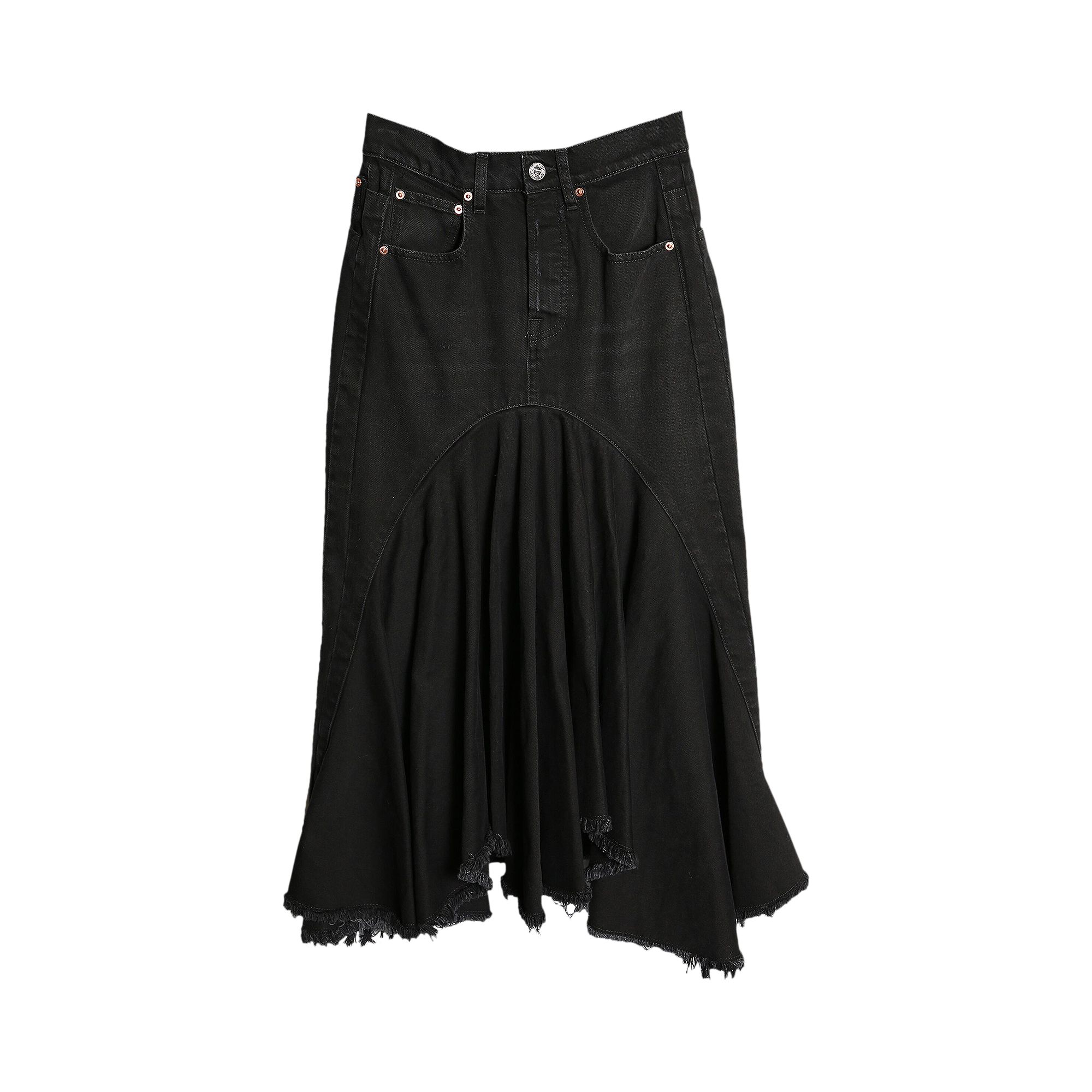 Pre-owned Vetements Denim Midi Skirt 'black' | Women's Size Xs