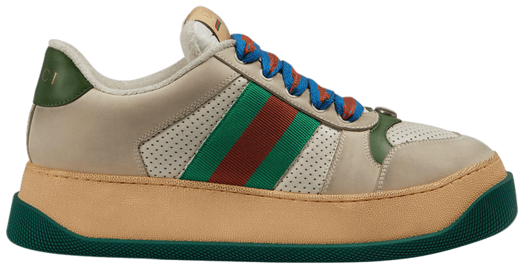 Gucci Screener Sneaker Off White Green Red