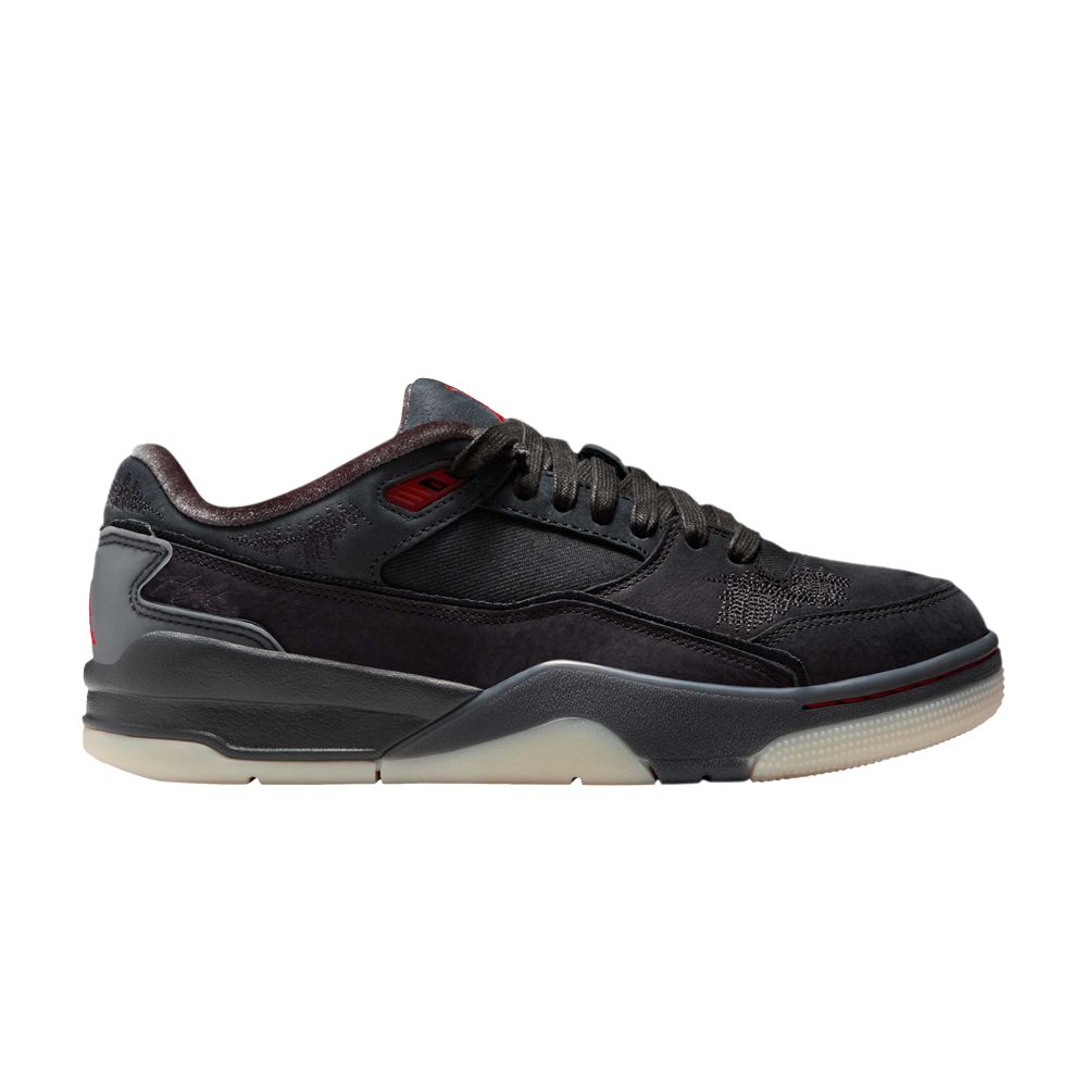 Pre-owned Air Jordan Who Decides War X Wmns Jordan Flight Court 'the World Is Your Court' In Black
