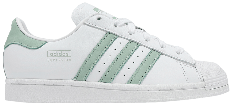 Adidas Wmns Superstar White Hazy Green