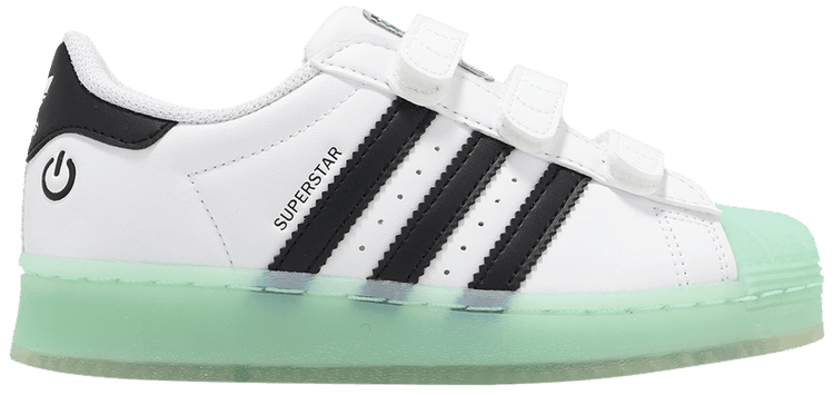 Adidas Superstar CF C LED Lights   White Semi Flash Aqua