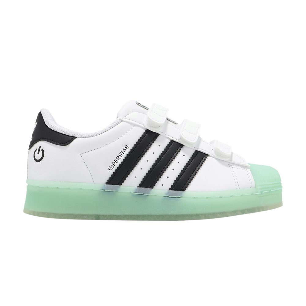adidas Superstar CF C 'LED Lights - White Semi Flash Aqua' | Kid's Size 3 - IG7004