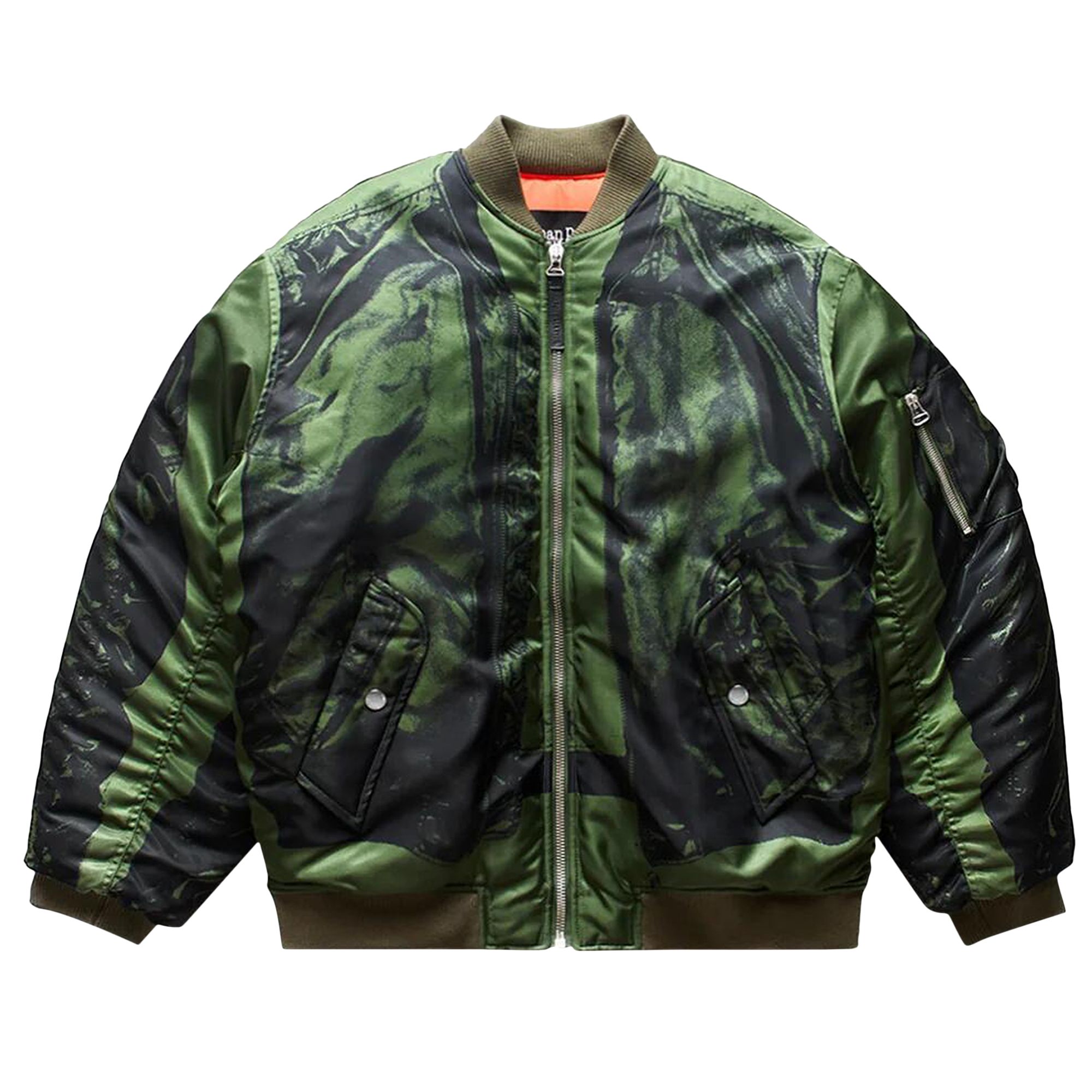 Pre-owned Jean Paul Gaultier Trompe L'oeil Bomber Jacket 'green' | Men's Size Xs