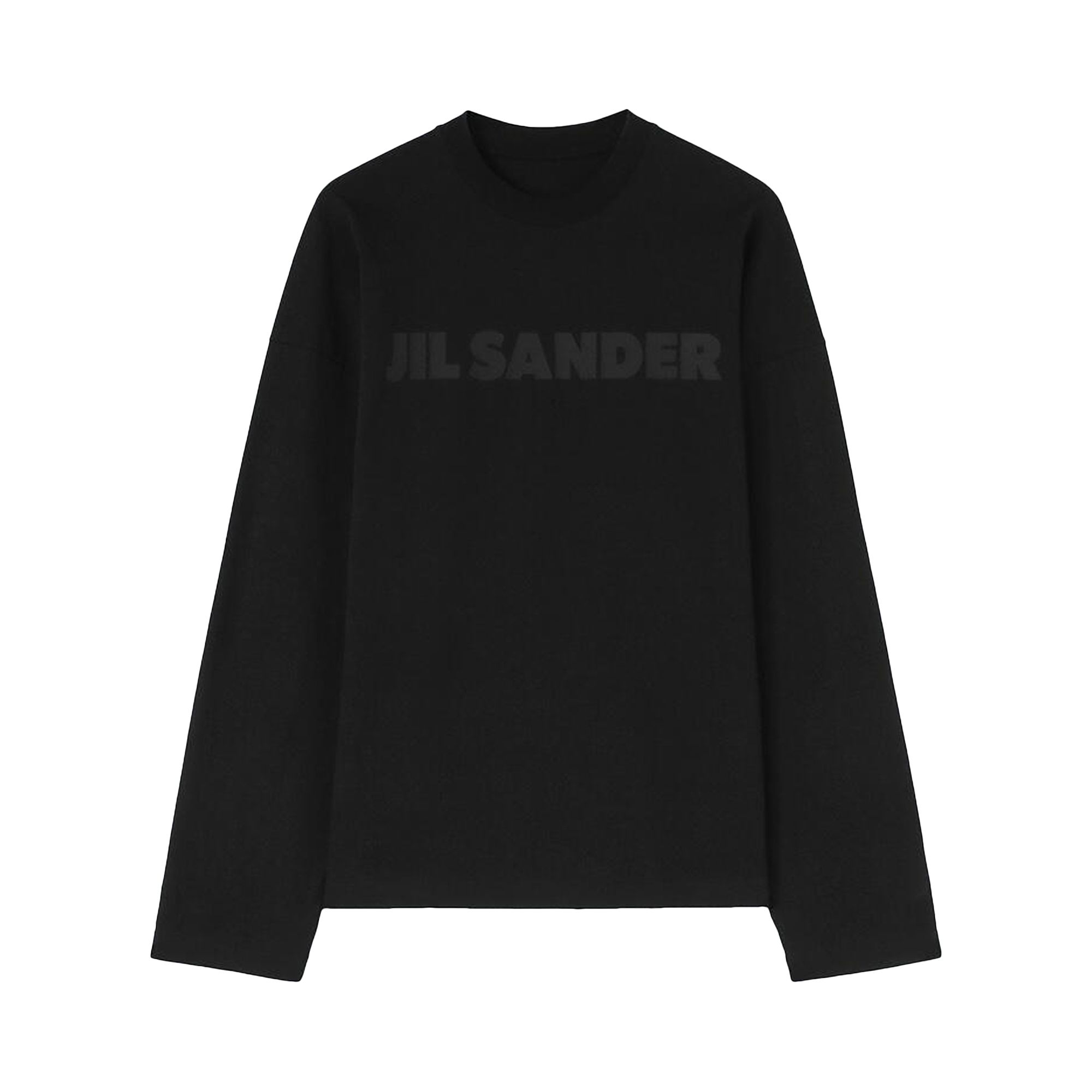 Pre-owned Jil Sander Logo Long-sleeve T-shirt 'black' | Men's Size M