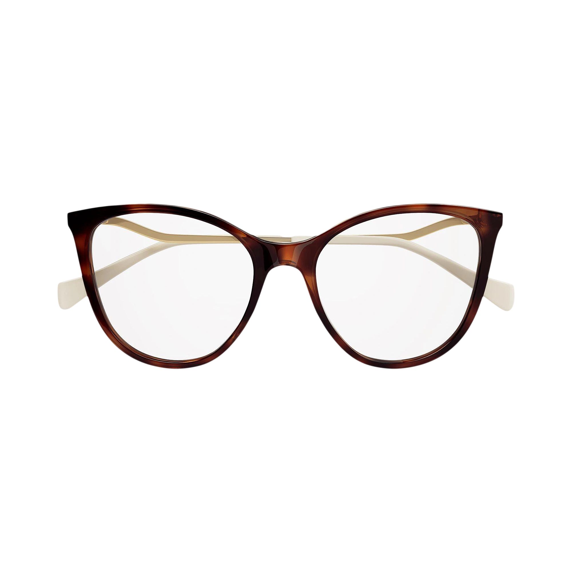 GUCCI Pre-owned Cat Eye Frame Eyeglasses 'havana/gold' | Brown | Women's Size Onesize