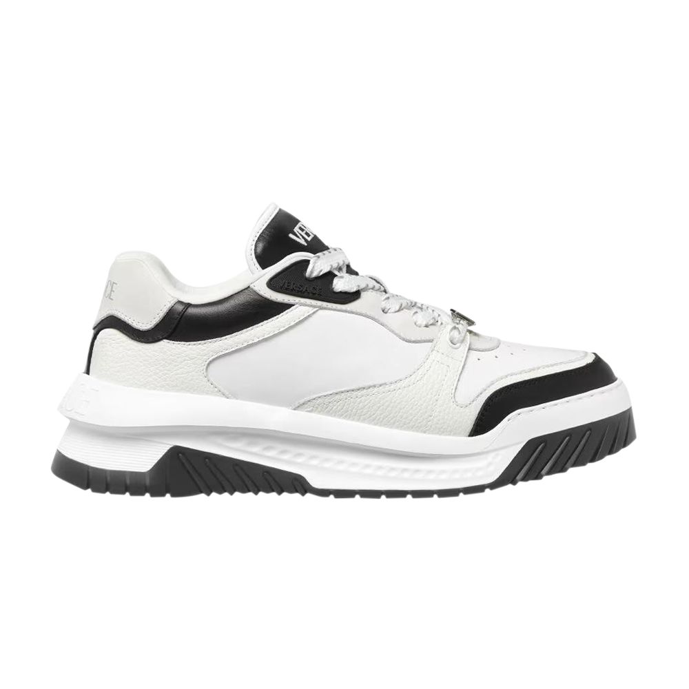 Pre-owned Versace Greca Odissea Sneaker 'white Black Palladium' | Men's Size 43