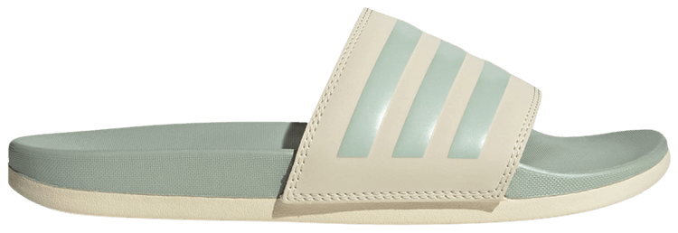 Adidas Wmns Adilette Comfort Slide Wonder White Linen Green Metallic