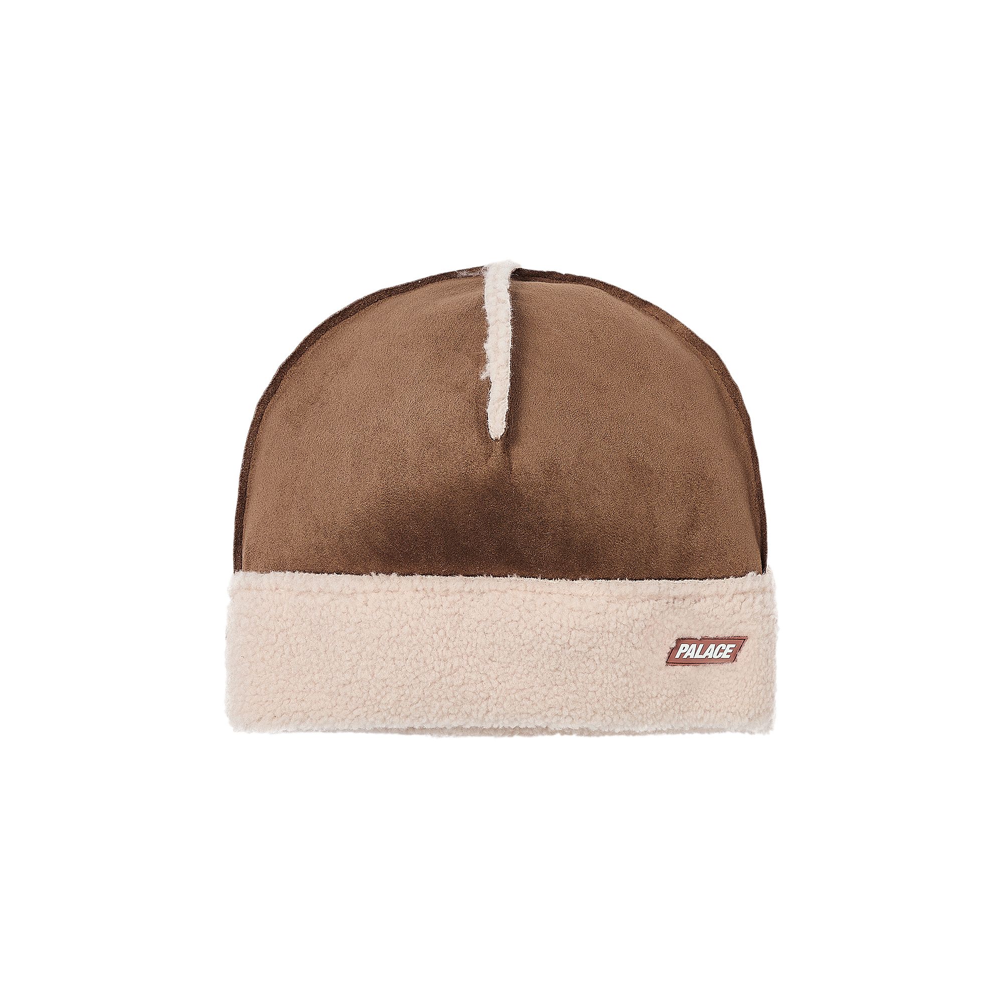 Pre-owned Palace Shearling Beanie 'caked Brown' | Men's Size L/xl