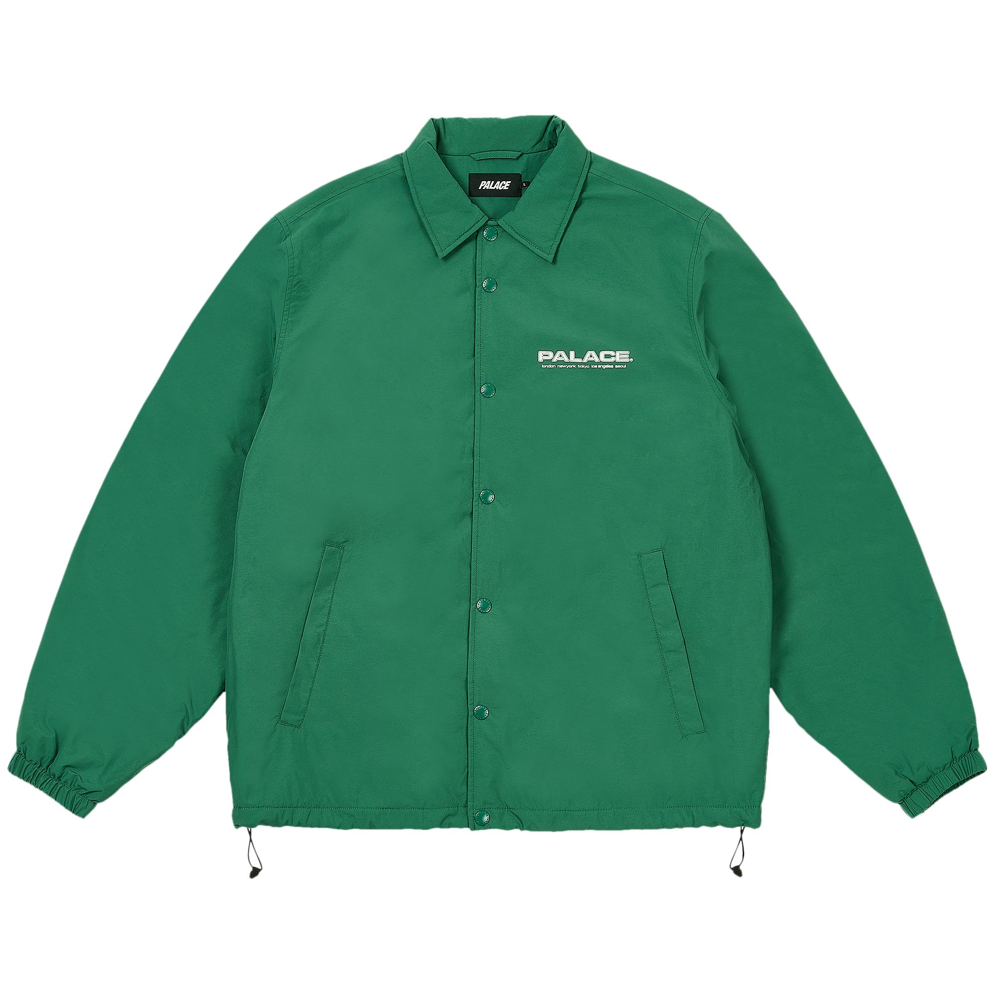 Pre-owned Palace Fleece Lined Coach Jacket 'racey Green' | Men's Size M
