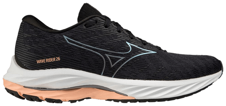 Mizuno Wmns Wave Rider 26 Black Salmon