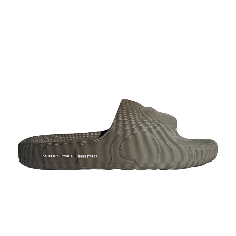 Pre-owned Adidas Originals Adidas Adilette 22 Slide 'silver Pebble' | Grey | Men's Size 6 In Gray