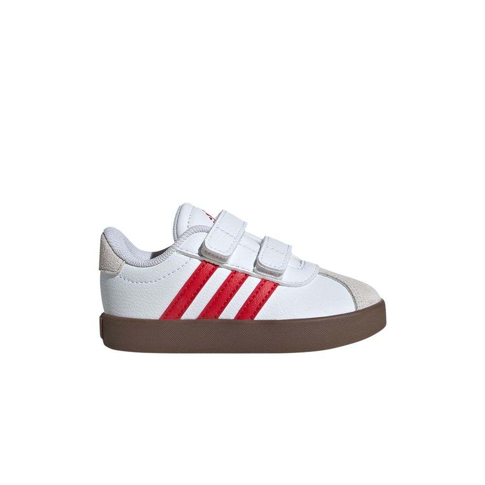 adidas VL Court 3.0 I 'White Scarlet Gum' | Infant Size 7 - JI1207
