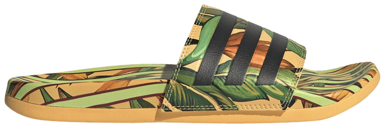 Adidas Wmns Adilette Comfort Sandal Semi Spark Tropical Print