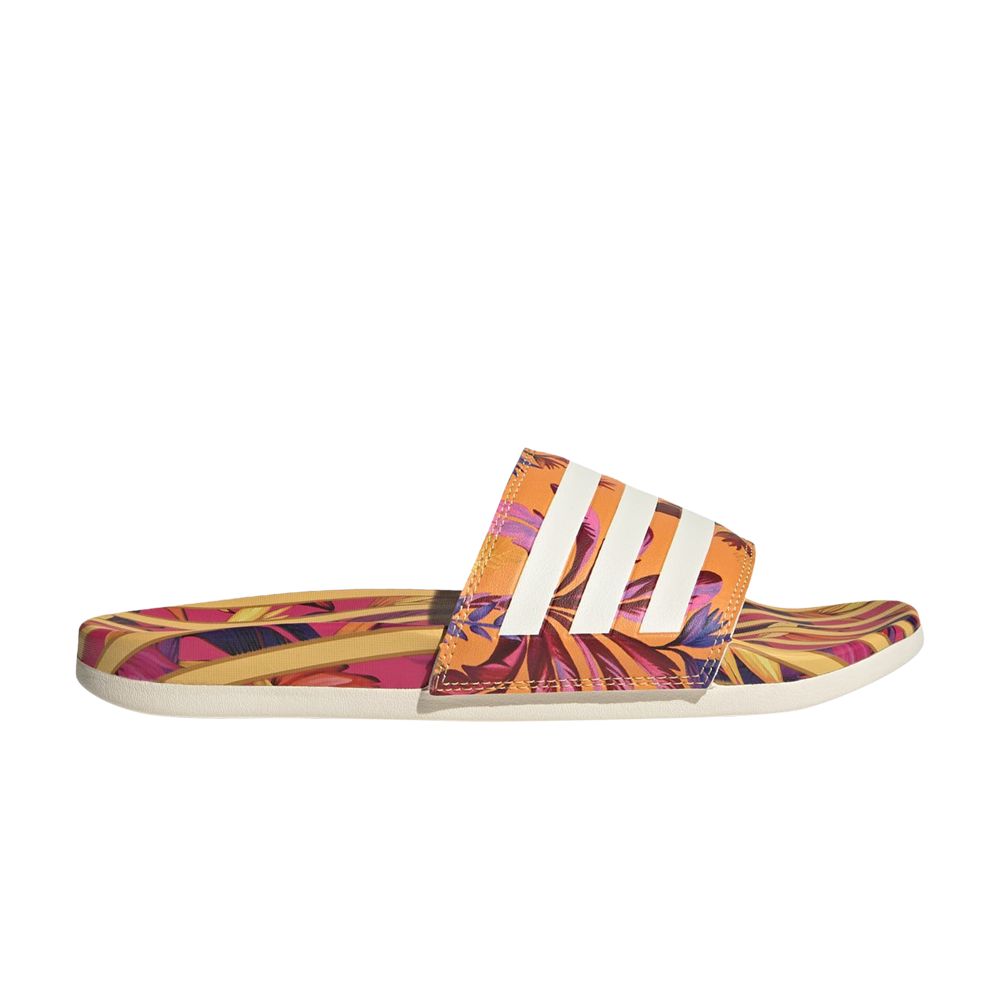 Wmns Adilette Comfort Sandal 'Bright Orange Tropical Print' - JI2264