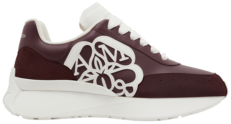 ★23AW ALEXANDER MCQUEEN SPRINT RUNNER サイドロゴ スニーカー Alexander McQueen Sprint Runner Black White Silver-Tone Seal