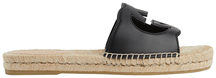 GUCCI｜SANDALS (725260 US000 1000) Buy Gucci Interlocking G Cut-Out Espadrille Sandal 'Black