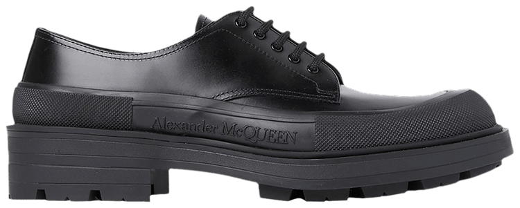 Alexander McQueen Derby Flat Black