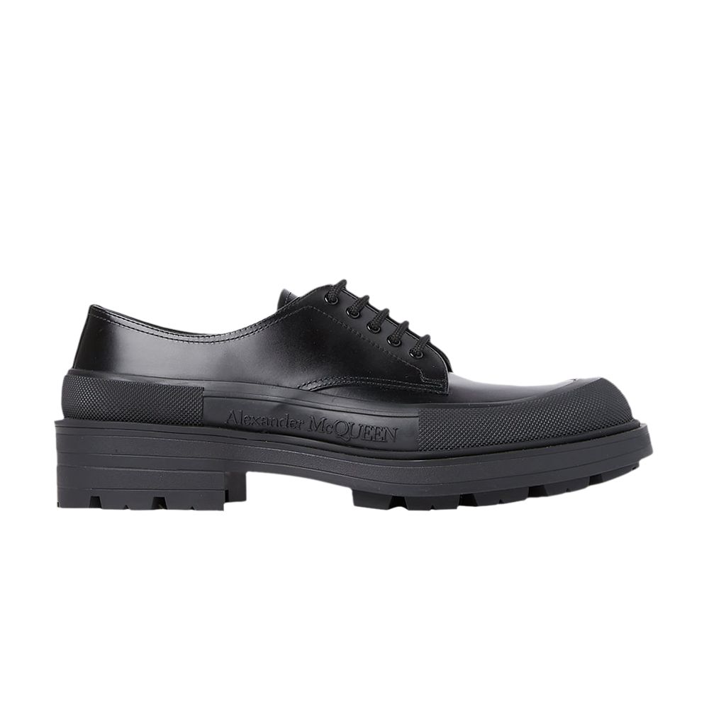 Pre-owned Alexander Mcqueen Derby Flat 'black' | Men's Size 45