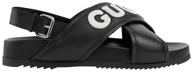 Gucci Crossover Sandal Black White