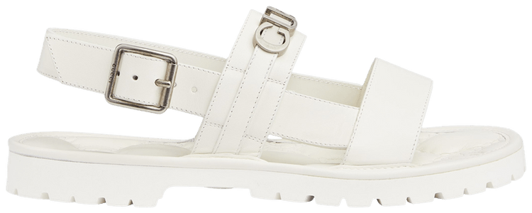 Gucci Logo Sandal White