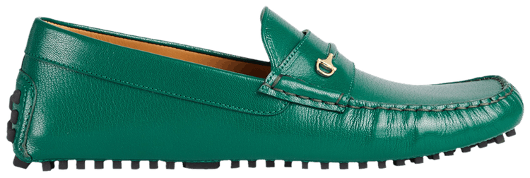 Gucci Driver Loafer Horsebit   Green