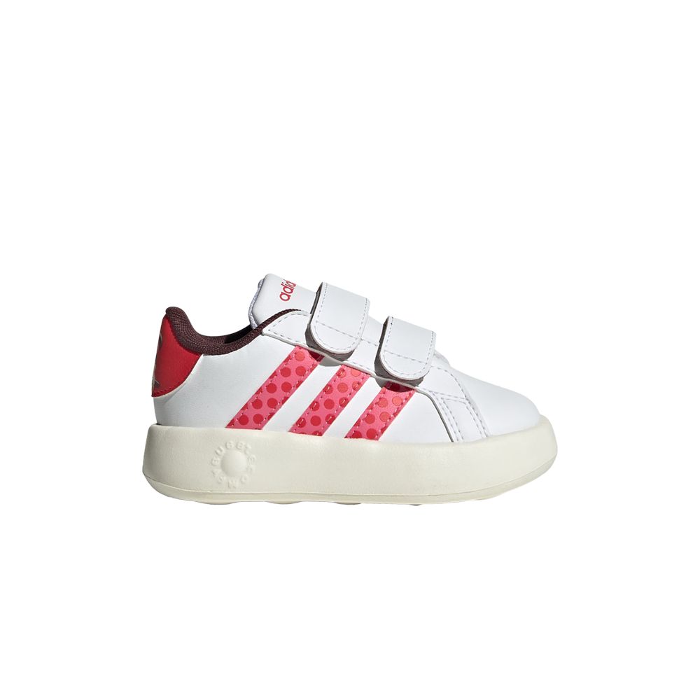 Pre-owned Adidas Originals Adidas Disney X Grand Court 2.0 I 'minnie Mouse - Polka Dots' | White | Infant Size 7.5
