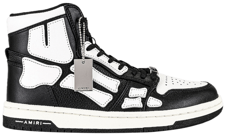 Amiri Wmns Skel Top High Black White Alternate