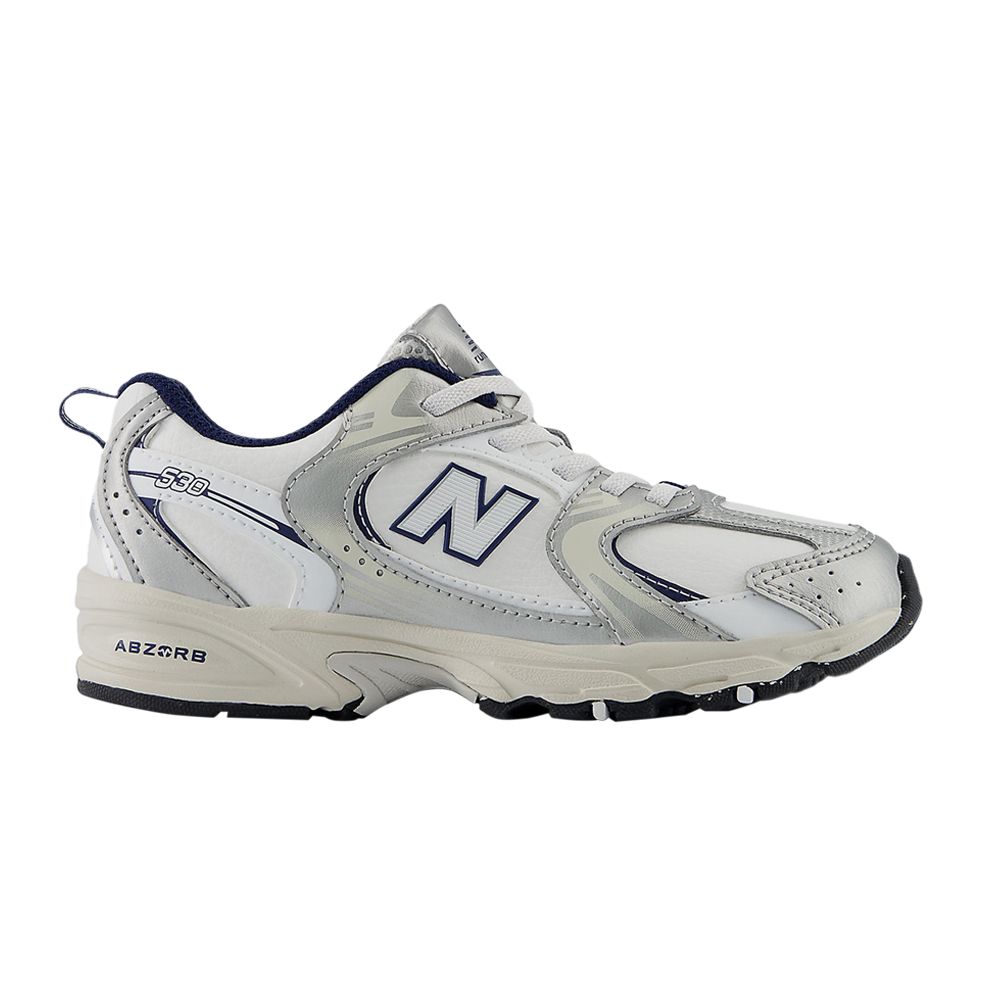 Pre-owned New Balance 530 Little Kid Wide 'nimbus Cloud Navy' | White | Kid's Size 2