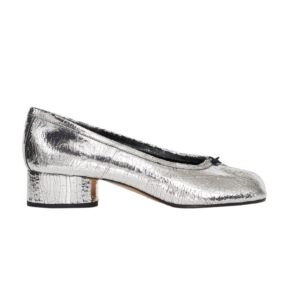 Pre-owned Maison Margiela Wmns Tabi New Ballerina 'broken Mirror - Silver' | Women's Size 37