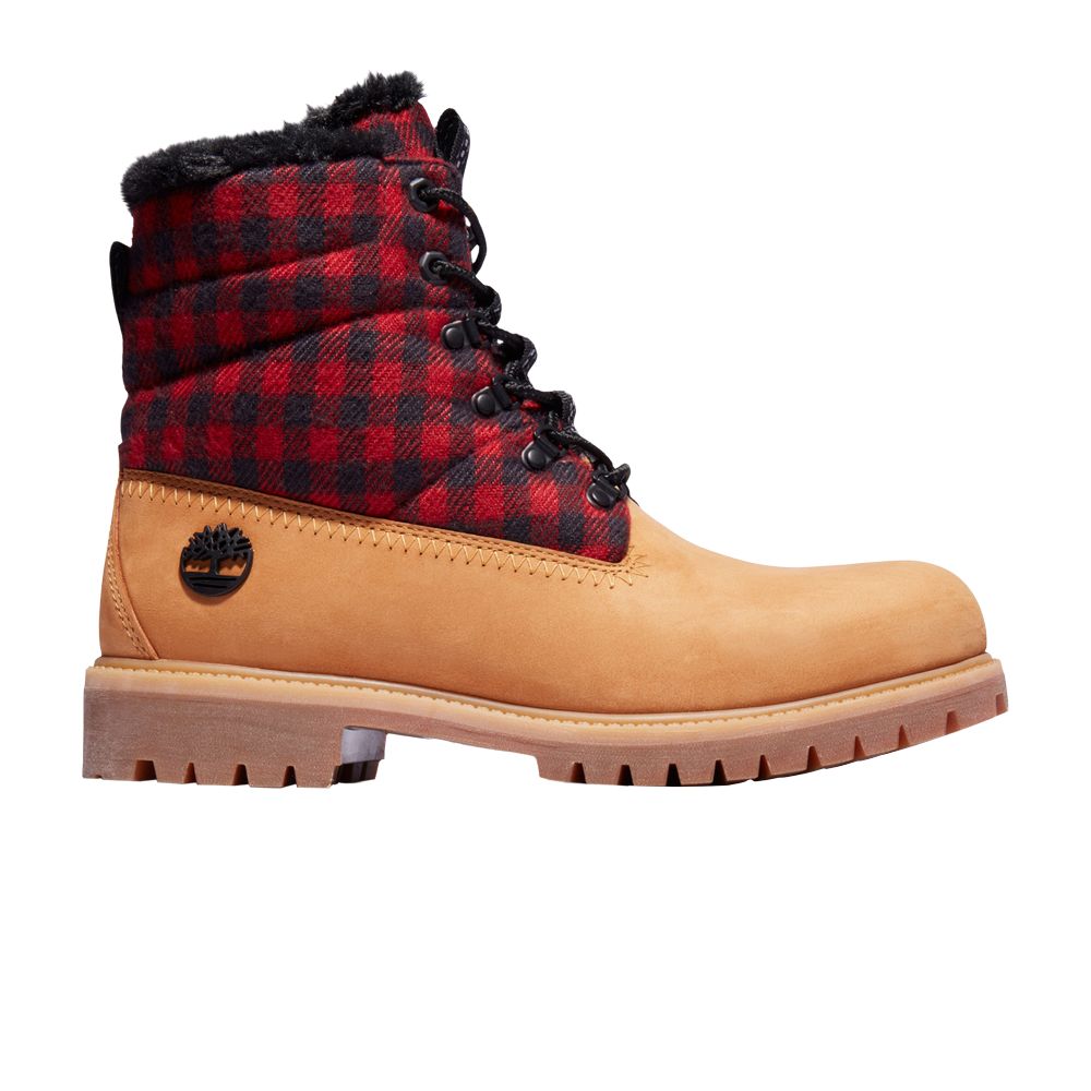 Timberland 6 Inch Heritage Puffer Waterproof Boot 'Wheat Plaid' | Tan | Men's Size 12 - TB0A41U1-231