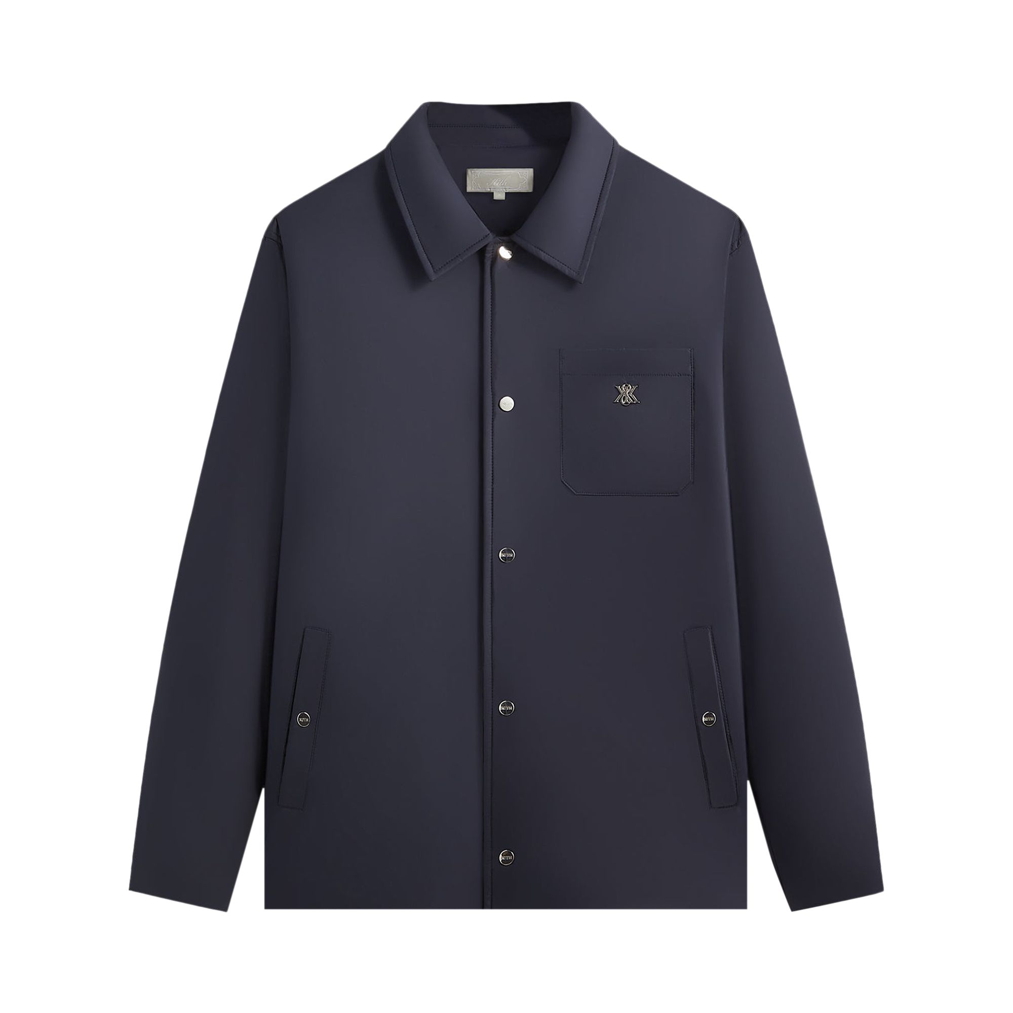 Pre-owned Kith Puffed Nylon Reed Shirt Jacket 'nocturnal' | Blue | Men's Size S