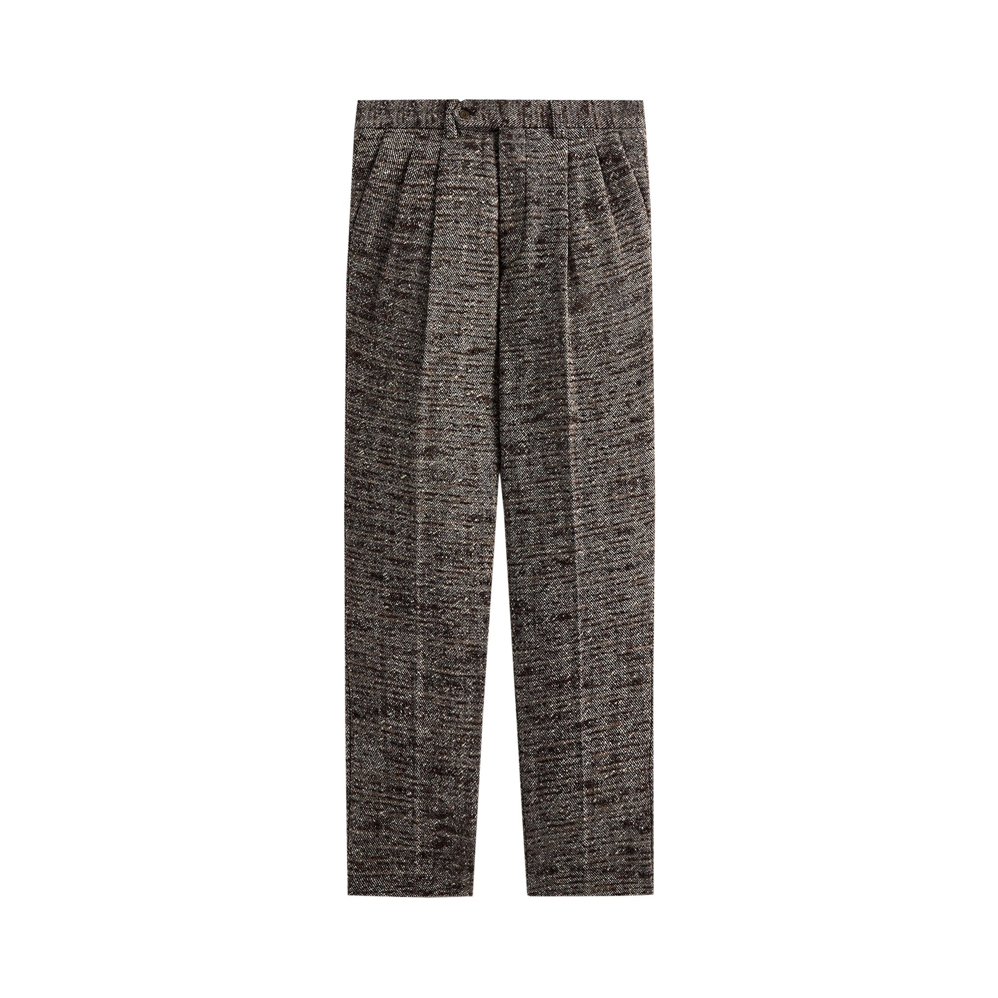 Pre-owned Kith & Kin Tweed Kylan Pleated Trouser 'theory' | Brown | Men's Size 46