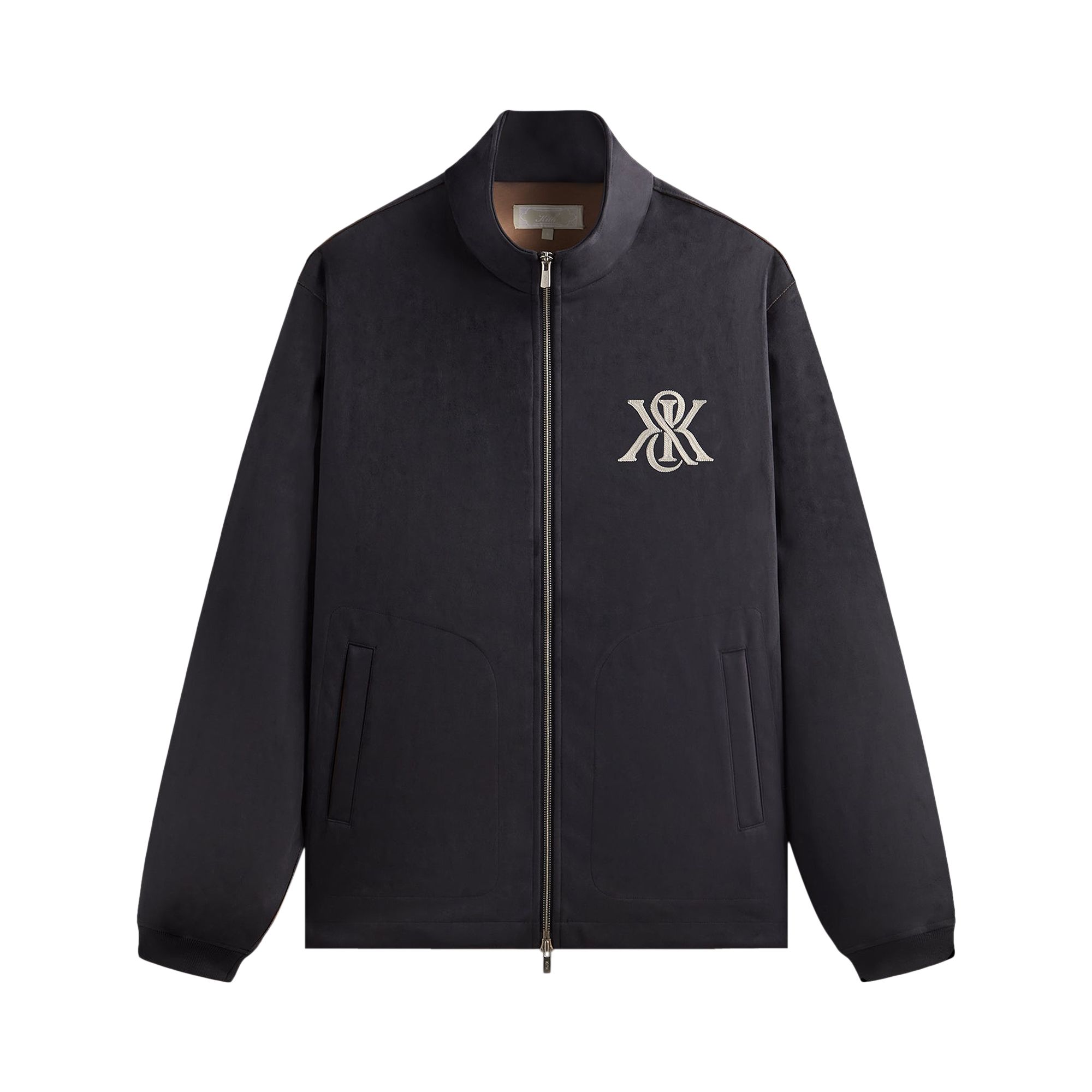 Pre-owned Kith Bonded Microsuede Ali Track Jacket 'nocturnal' | Blue | Men's Size Xs