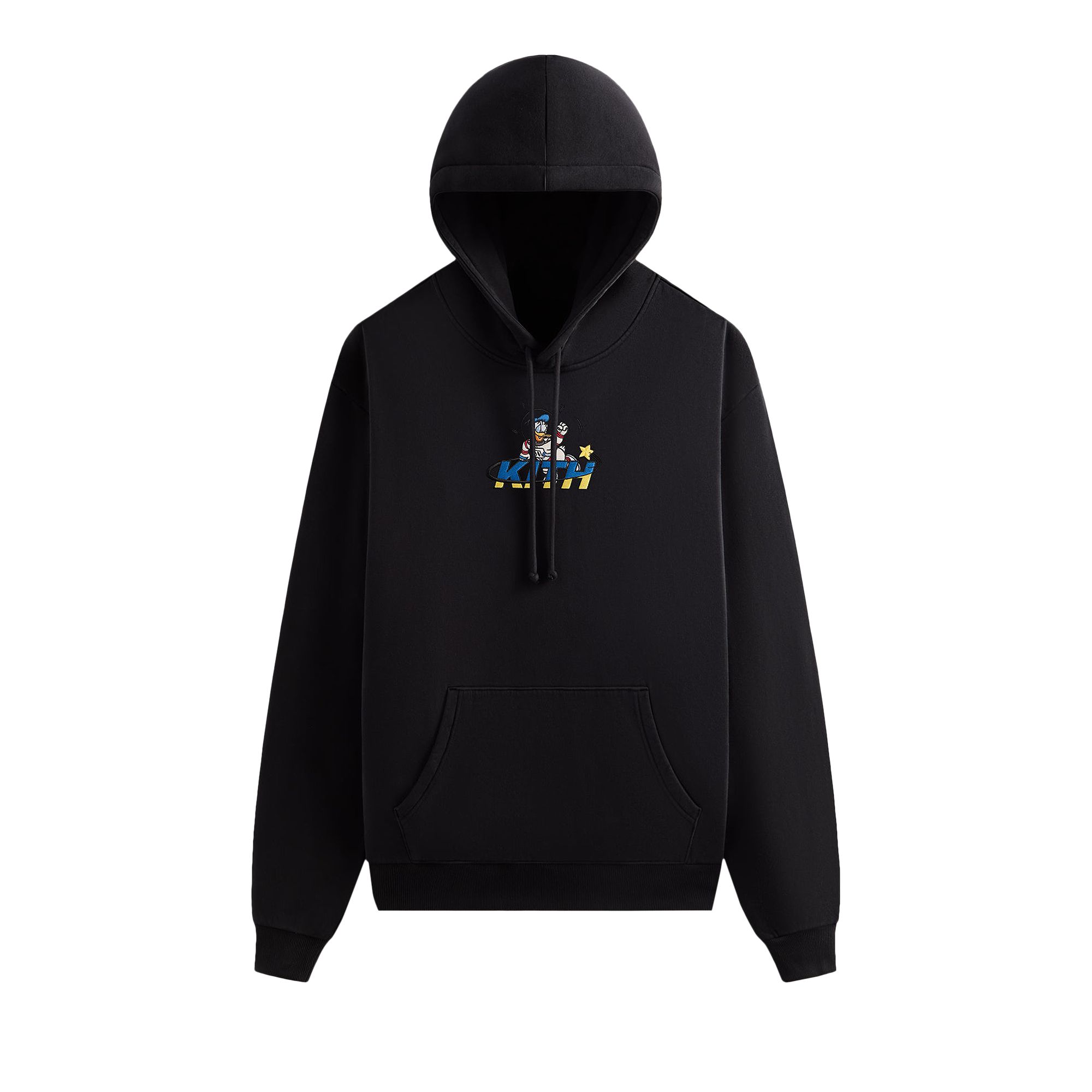 Pre-owned Kith X Disney Donald Duck Astronaut Nelson Hoodie 'black' | Men's Size Xl