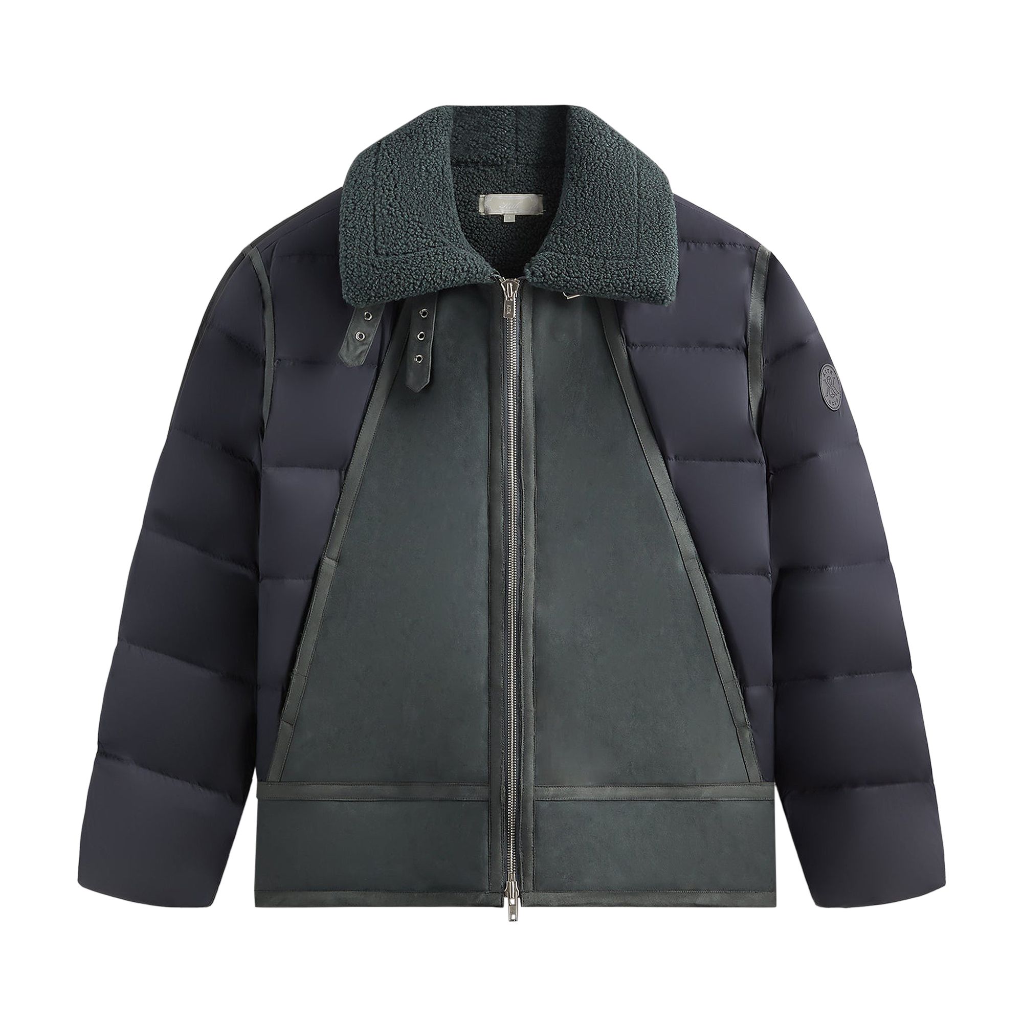 Pre-owned Kith Arden Bonded Microsuede Combo Jacket 'machine' In Multi