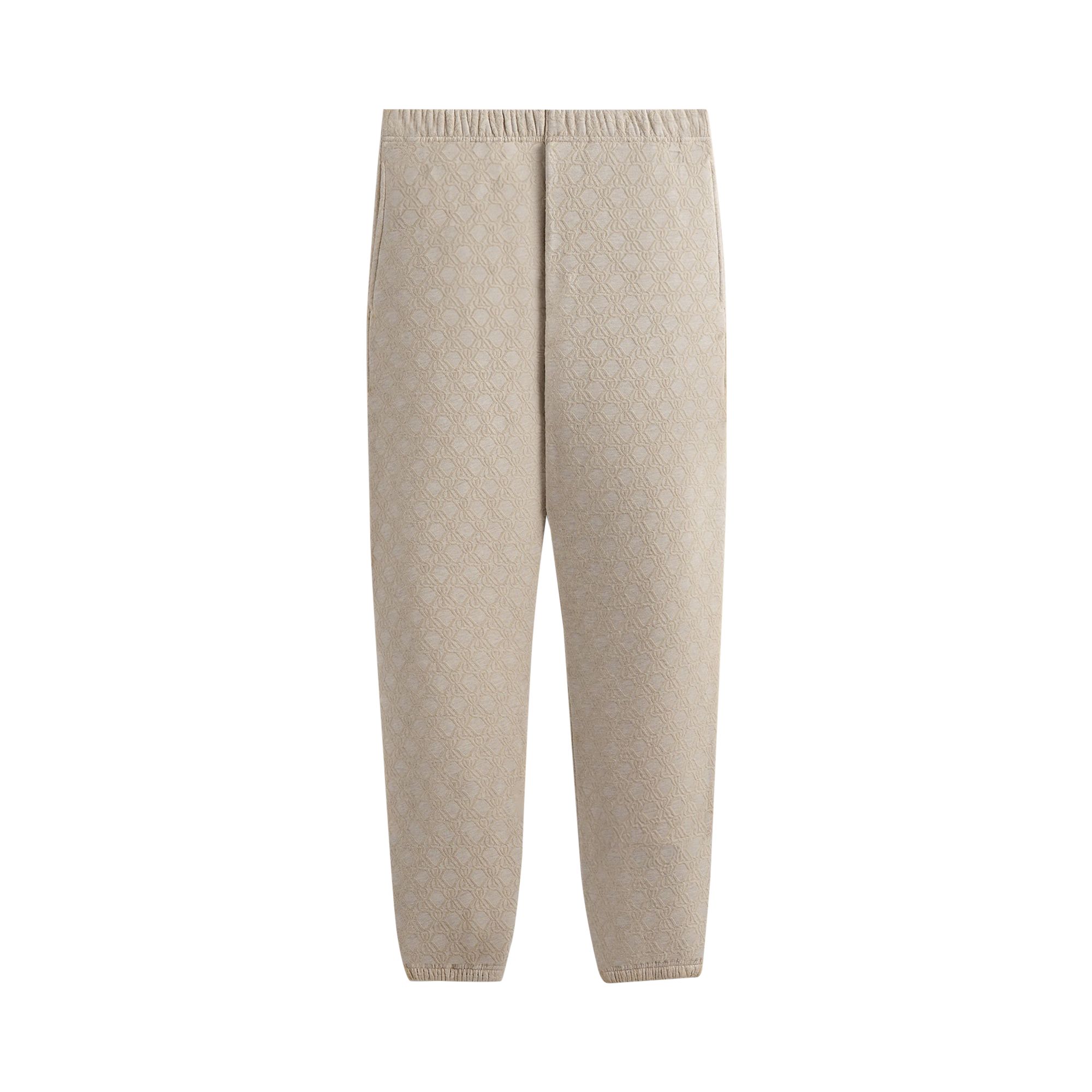 Pre-owned Kith Bonded Fleece Nelson Sweatpant 'sandy Heather' | Cream | Men's Size M