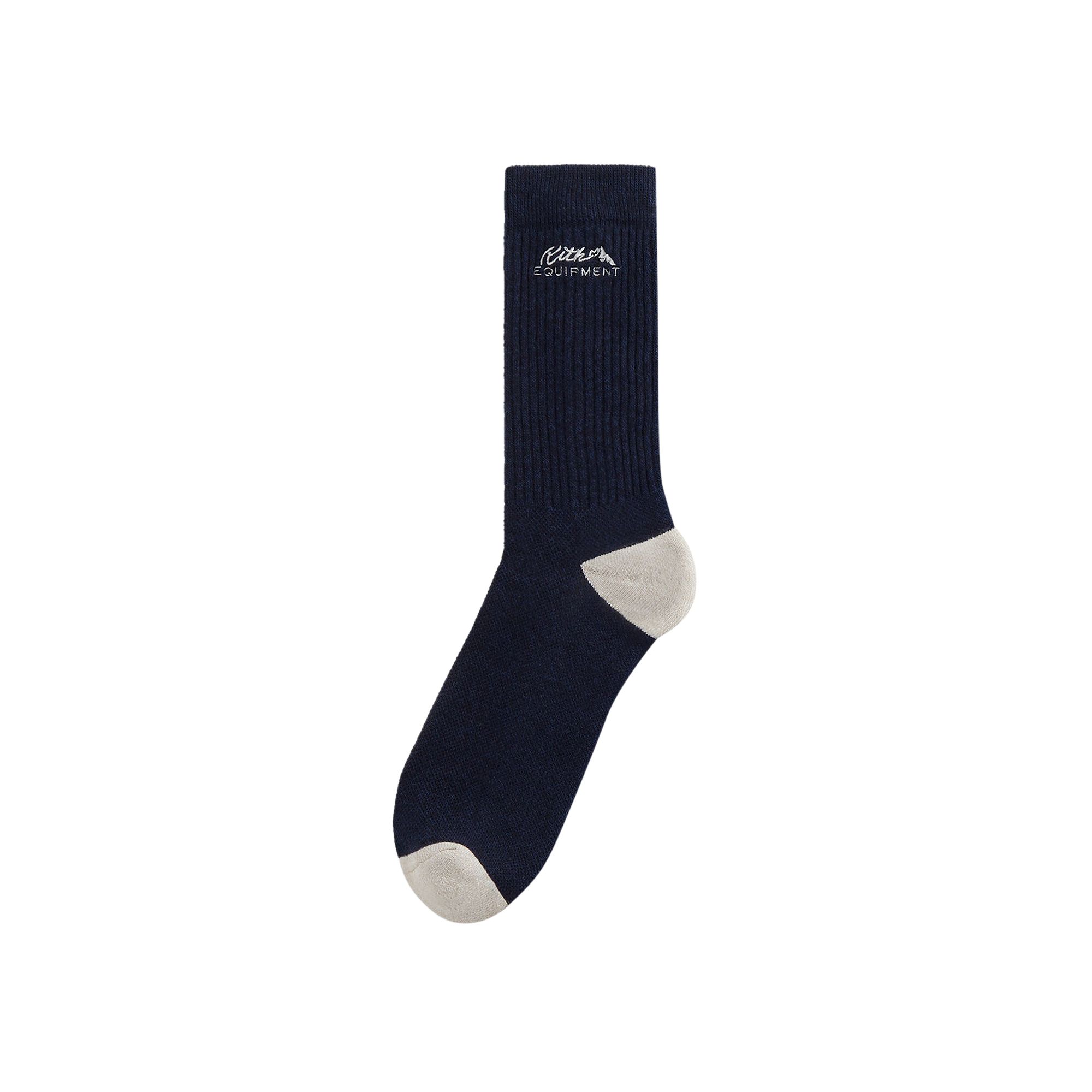 Pre-owned Kith Equipment Socks 'nocturnal Heather' | Blue | Men's Size Onesize