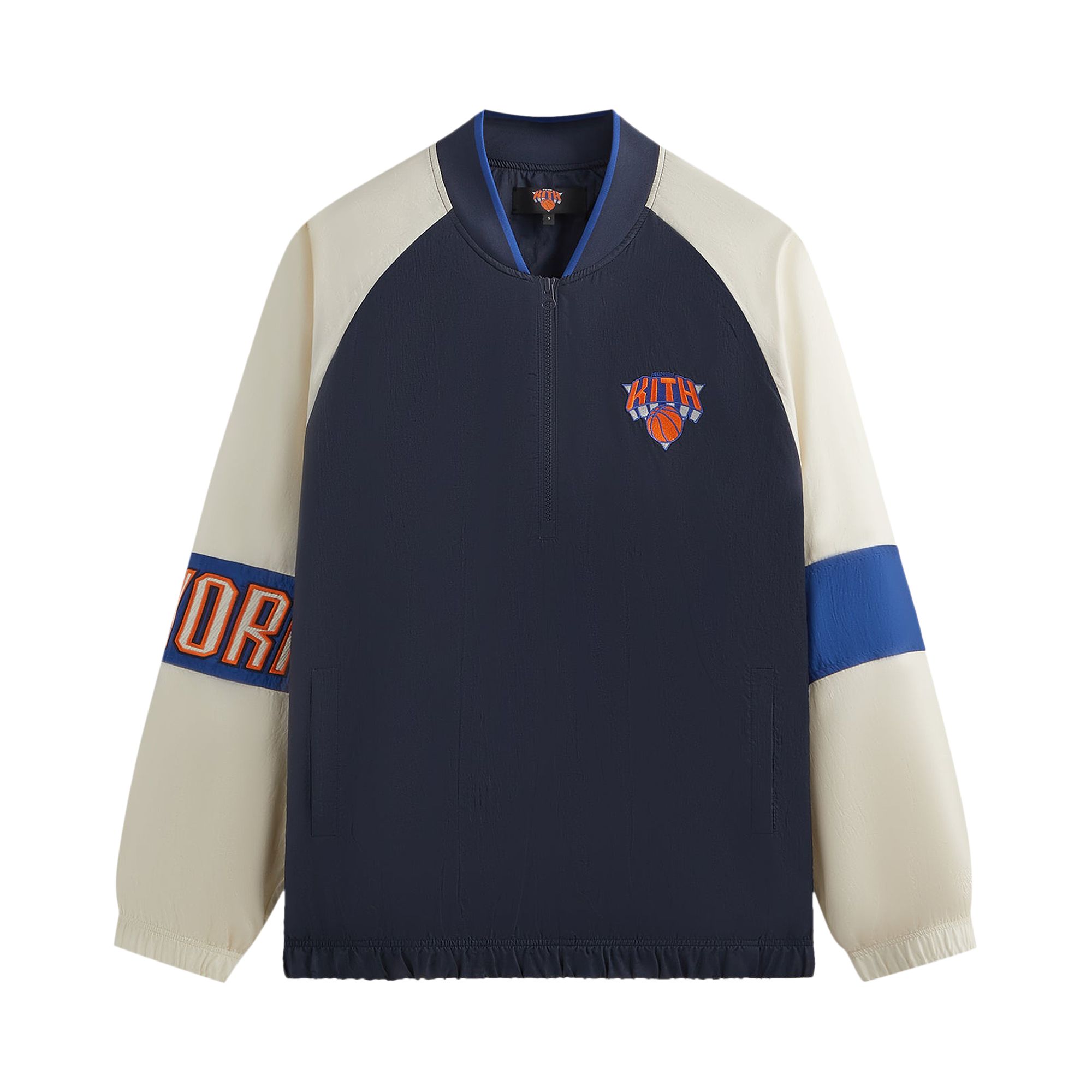 Pre-owned Kith For The New York Knicks Nylon Quarter Zip 'nocturnal' | Multi-color | Men's Size S